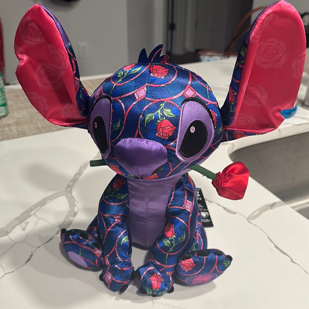 Disney Stitch crashes Disney Beauty and the Beast.